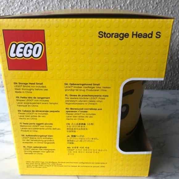 LEGO Storage Head small silly great room decor organization fun new NIB - Picture 4 of 7